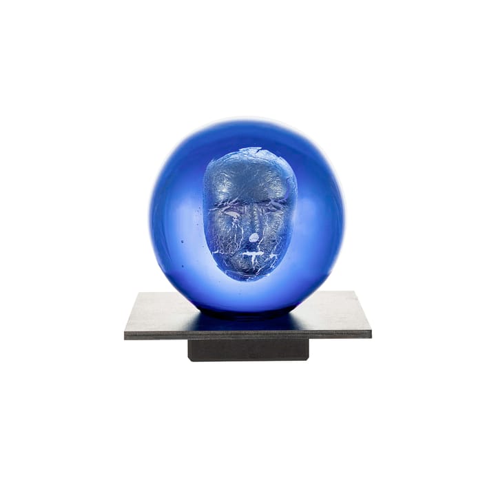 Sculpture en verre BV Headman - Bleu - Kosta Boda