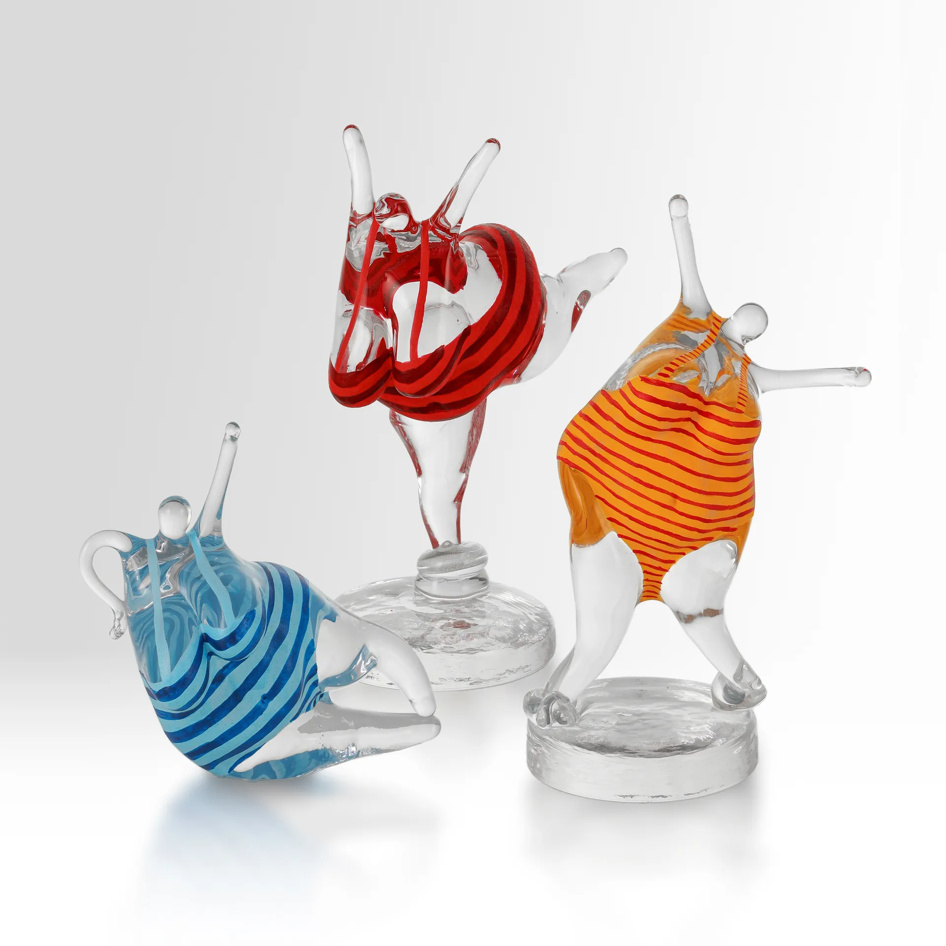 Sculpture en verre KE Badlycka, Rouge Kosta Boda