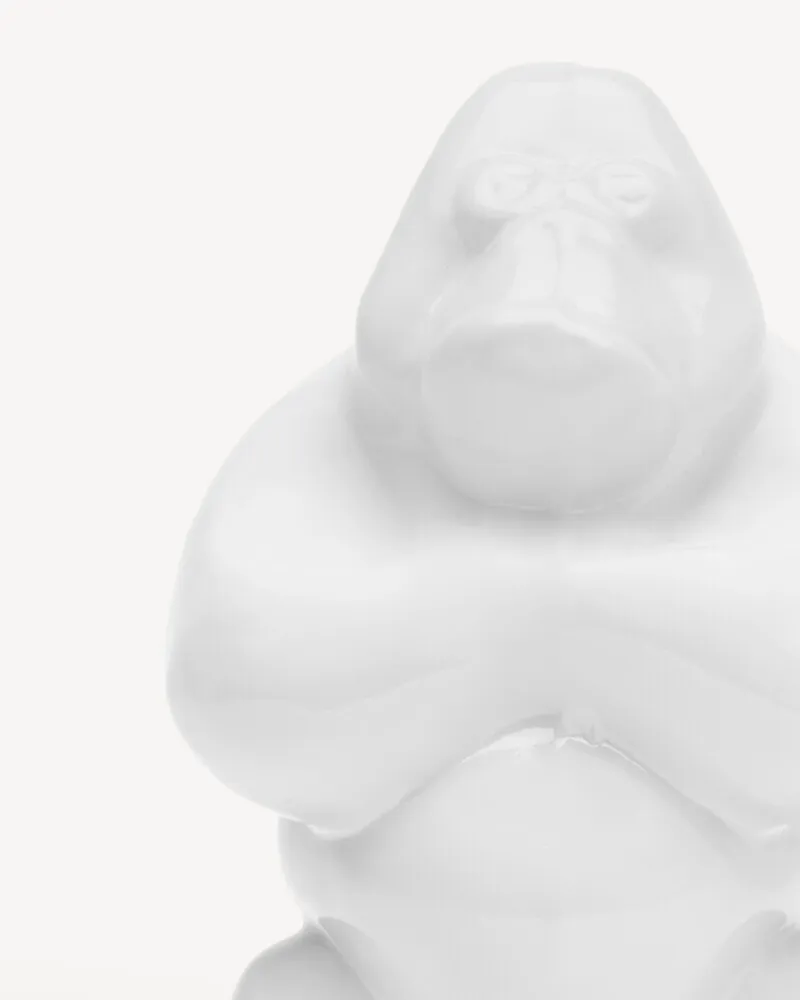 Sculpture Gabba Gabba Hey 120 mm, Cloudy white Kosta Boda