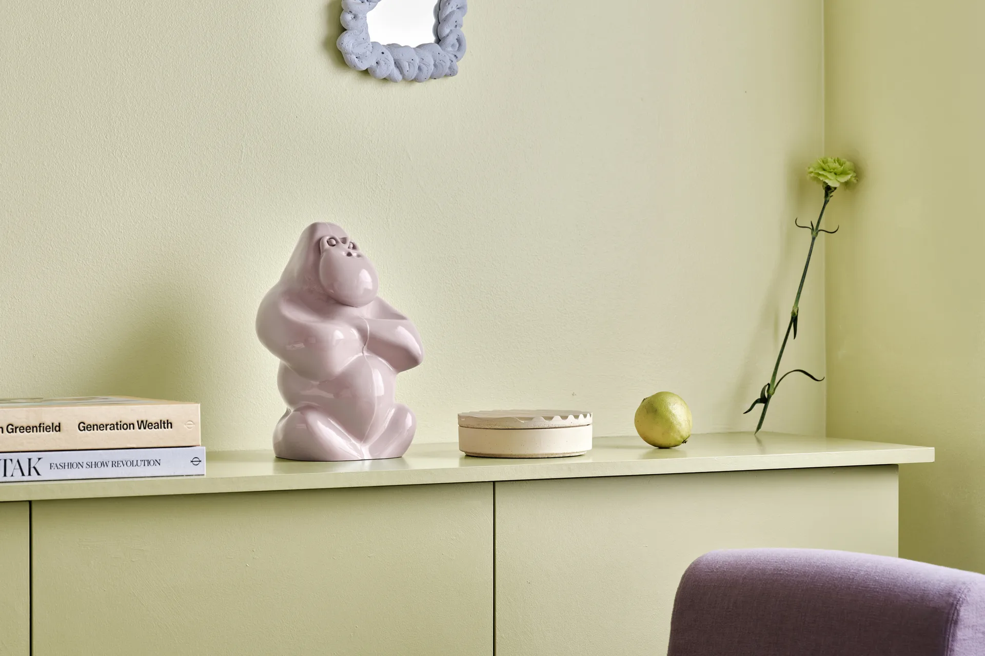 Sculpture Gabba Gabba Hey 305 mm, Rose pâle Kosta Boda