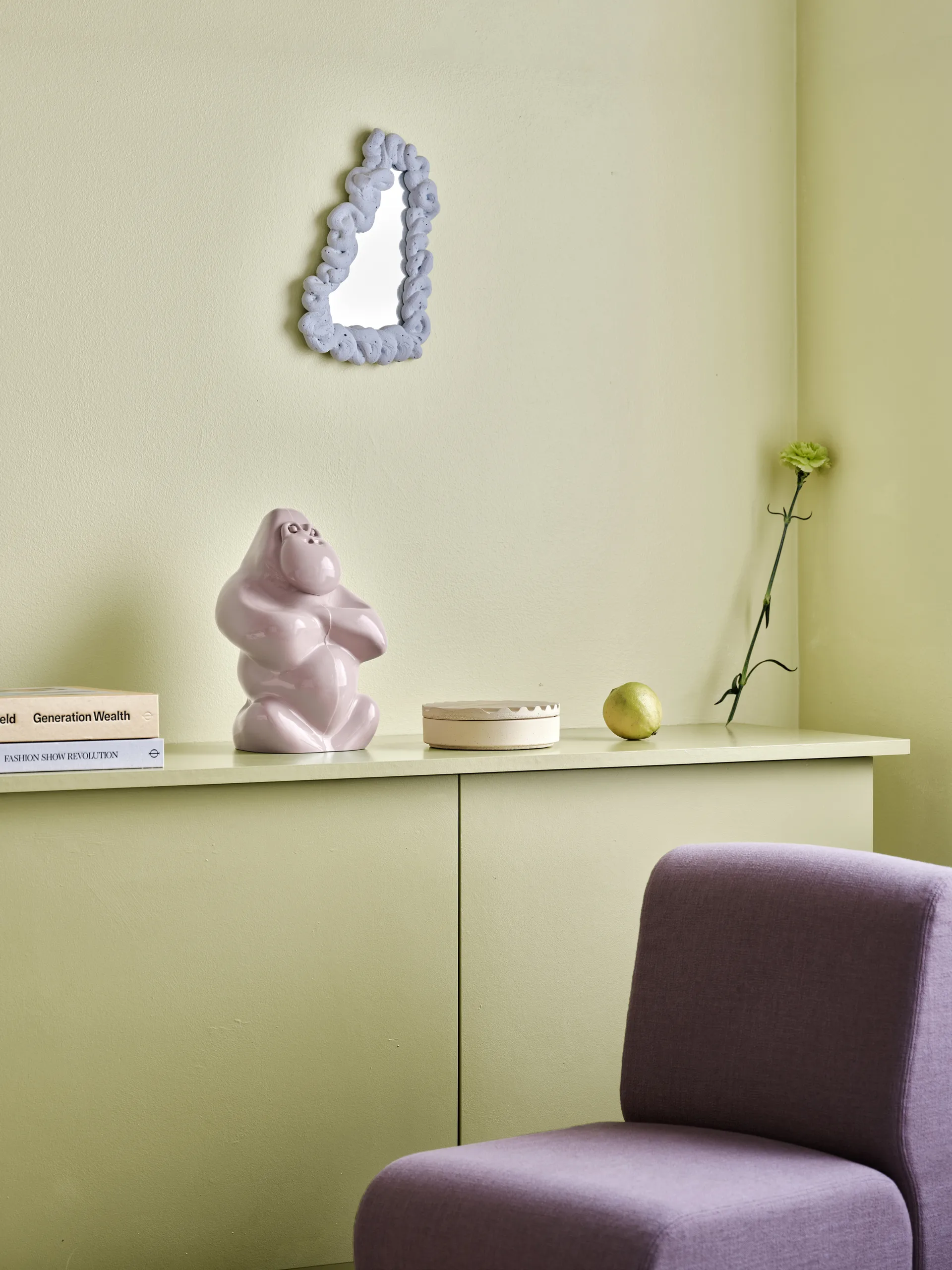 Sculpture Gabba Gabba Hey 305 mm, Rose pâle Kosta Boda