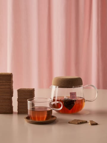 Tasse avec soucoupe Viva 30 cl, 2 pièces - Clair - Kosta Boda