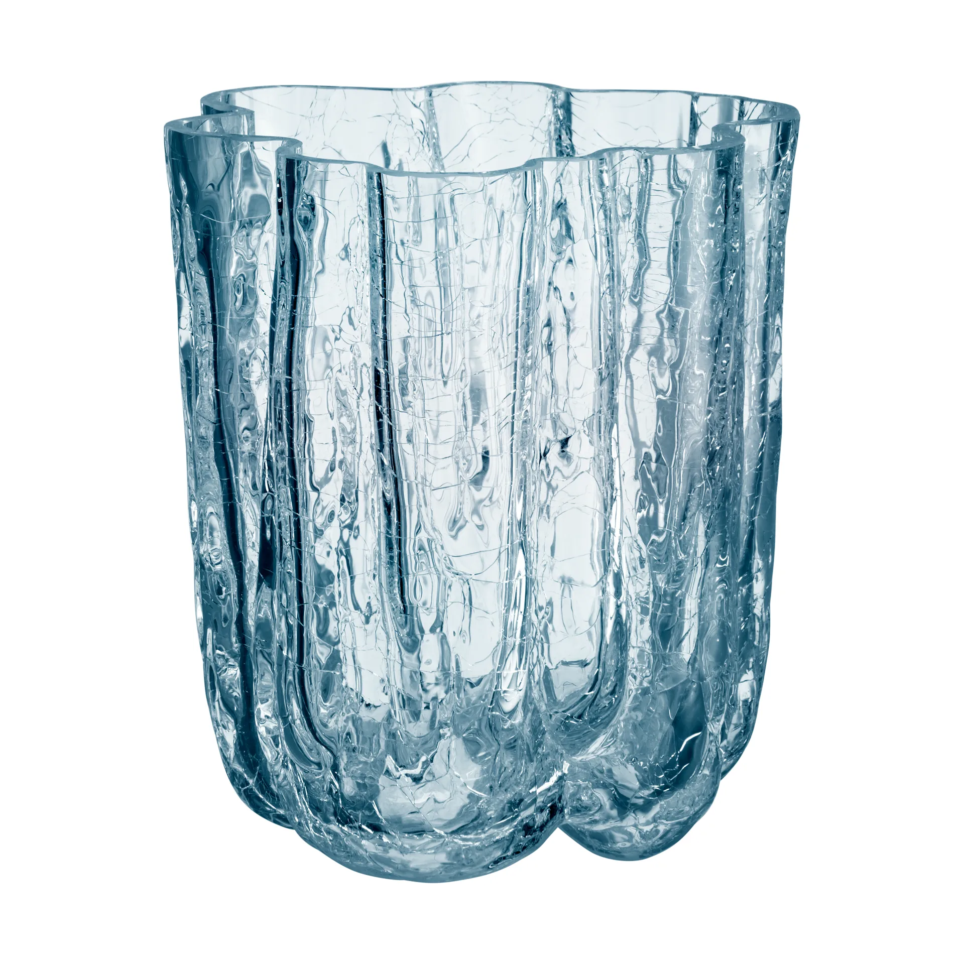 Vase circulaire Crackle 12,1 cm, Transparent Kosta Boda