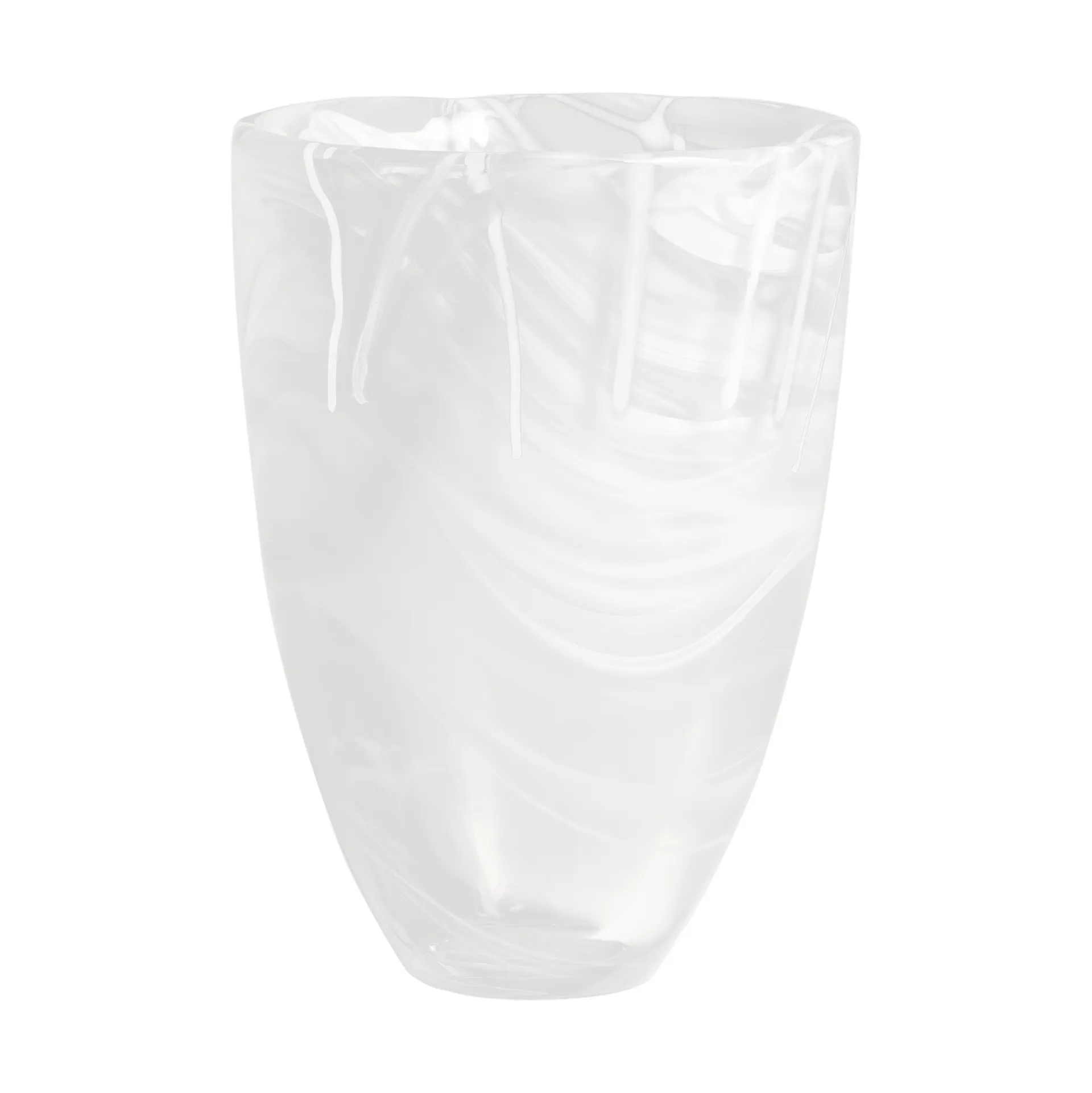 Vase Contrast 200 mm, Blanc-blanc Kosta Boda