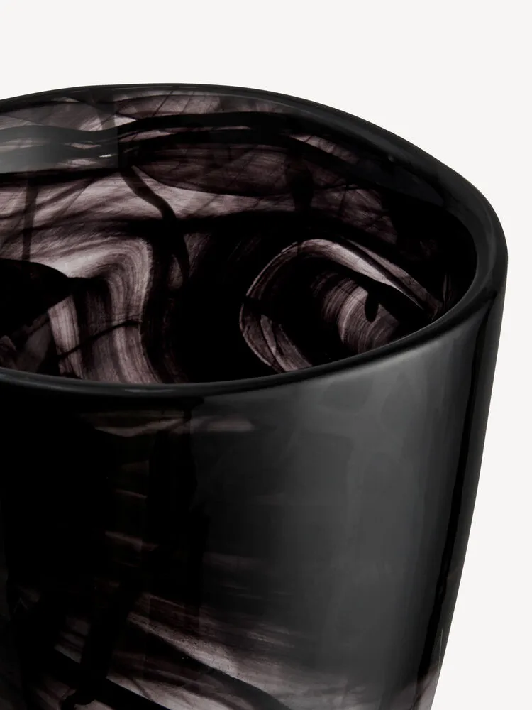 Vase Contrast 200 mm, Noir-noir Kosta Boda