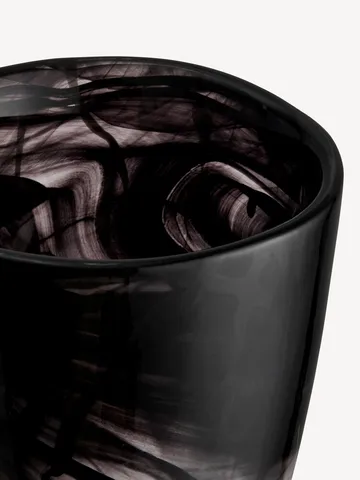 Vase Contrast 200 mm - Noir-noir - Kosta Boda