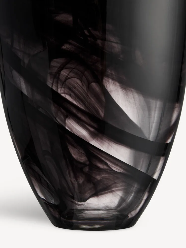 Vase Contrast 200 mm, Noir-noir Kosta Boda