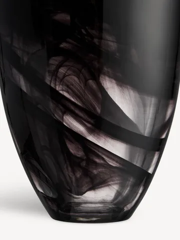 Vase Contrast 200 mm - Noir-noir - Kosta Boda