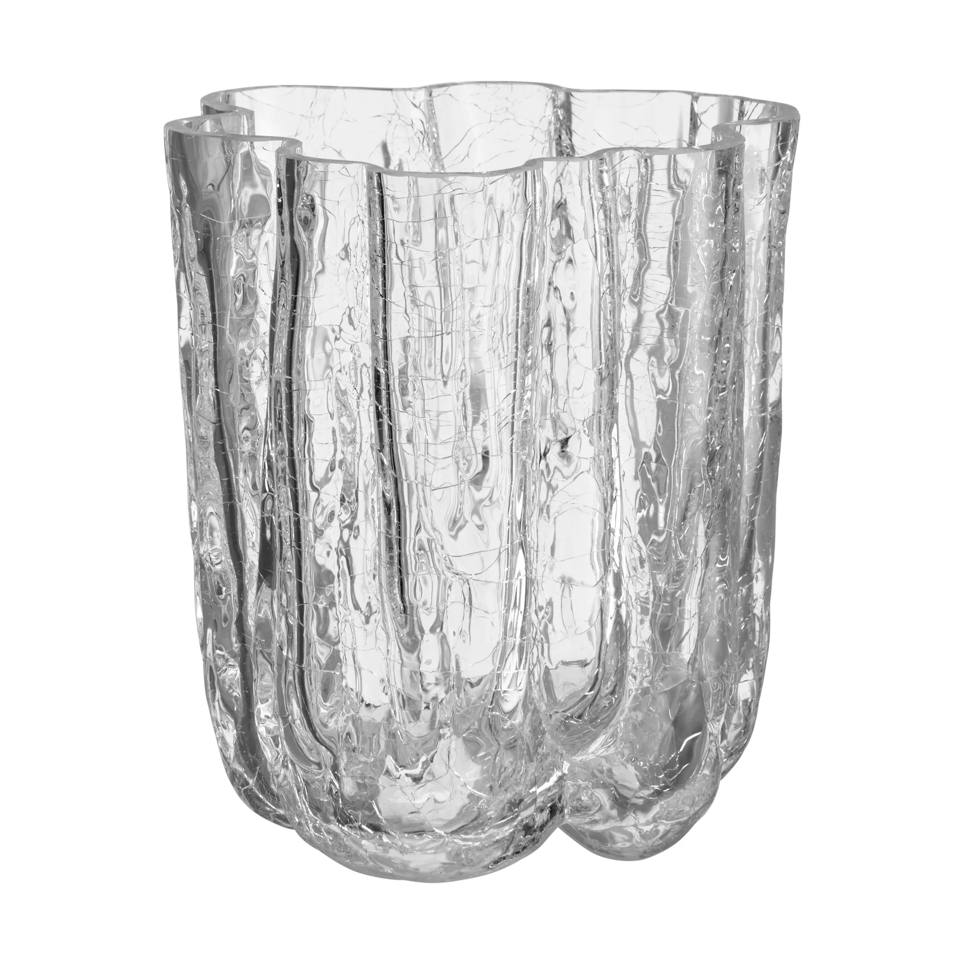 Vase Crackle 12,1 cm, Transparent Kosta Boda
