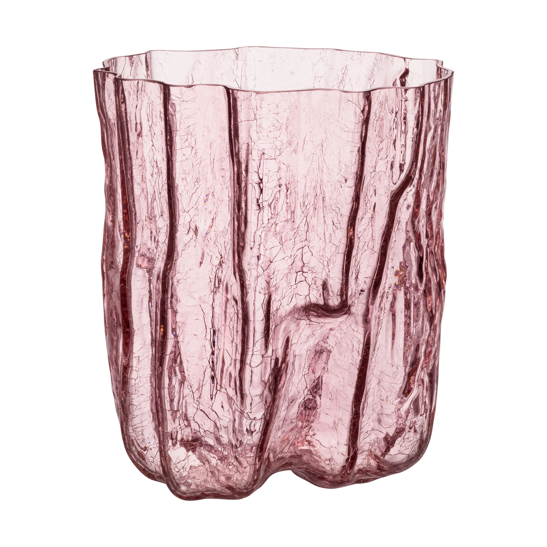 Vase Crackle 27 cm, Rose Kosta Boda