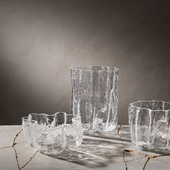 Vase Crackle 270 mm - Transparent - Kosta Boda