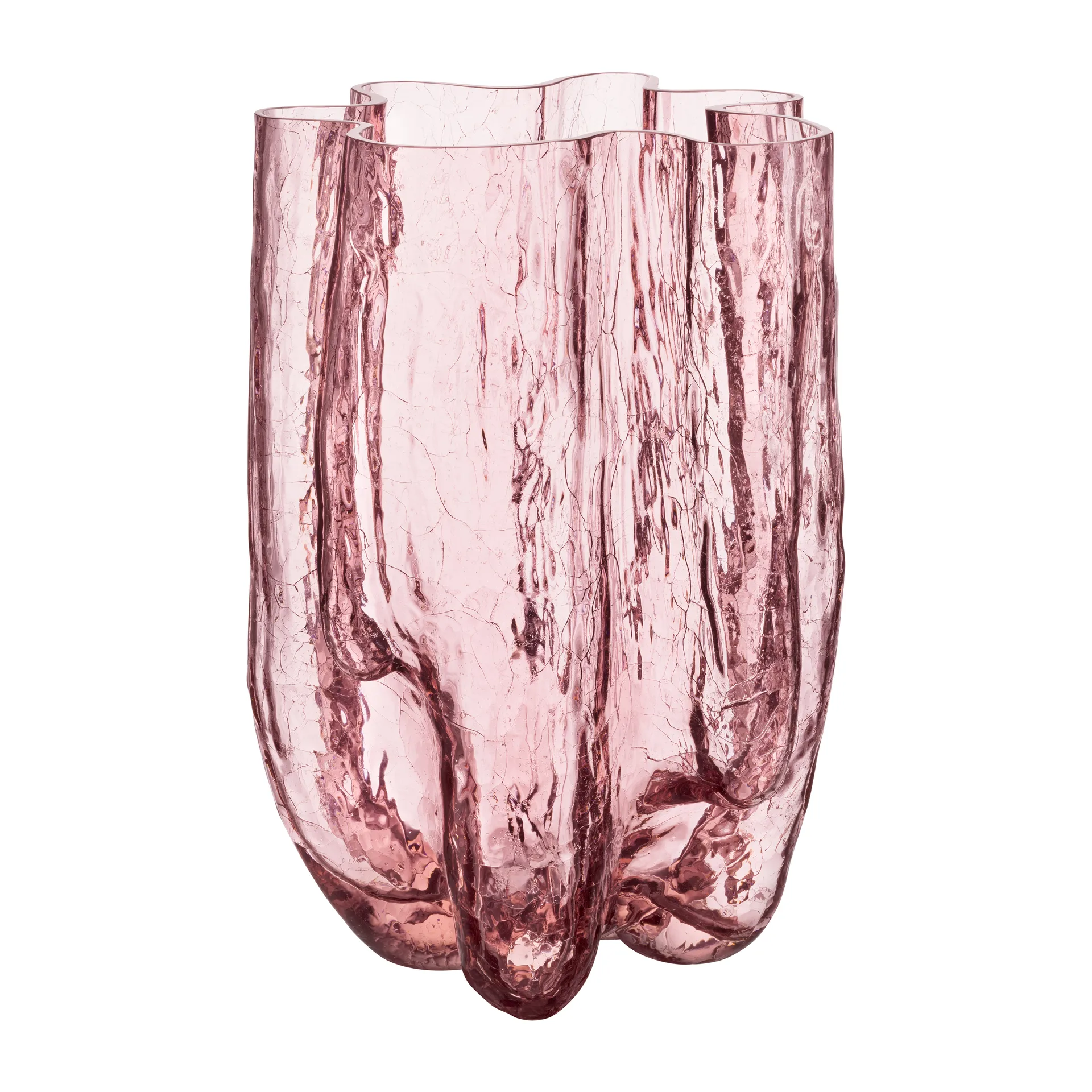 Vase Crackle 37 cm, Rose Kosta Boda