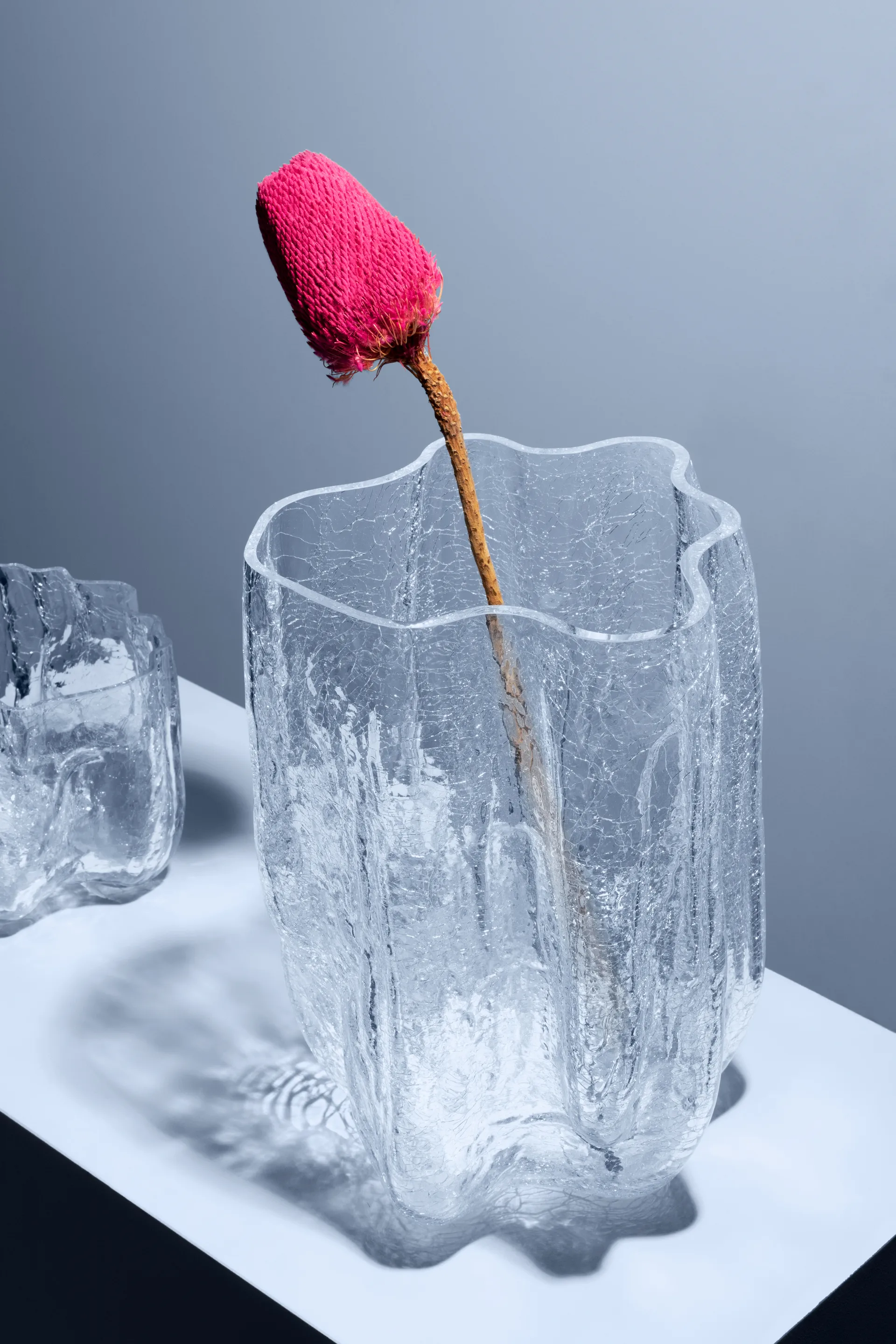 Vase Crackle 37 cm, Transparent Kosta Boda