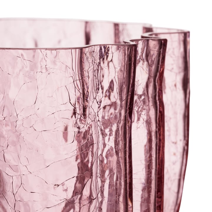 Vase Crackle se 175 mm - Rose - Kosta Boda
