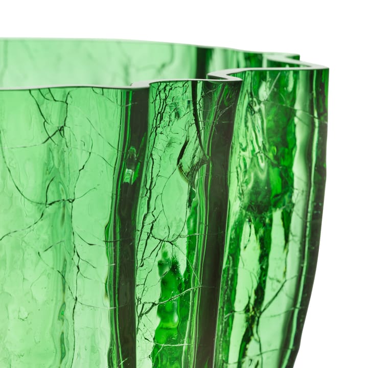 Vase Crackle se 175 mm - Vert - Kosta Boda
