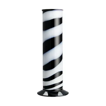 Vase cylindre Lab 30 cm - Noir-blanc - Kosta Boda