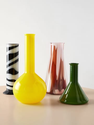 Vase erlenmeyer Lab 30,5 cm - Rouge-blanc-rose - Kosta Boda