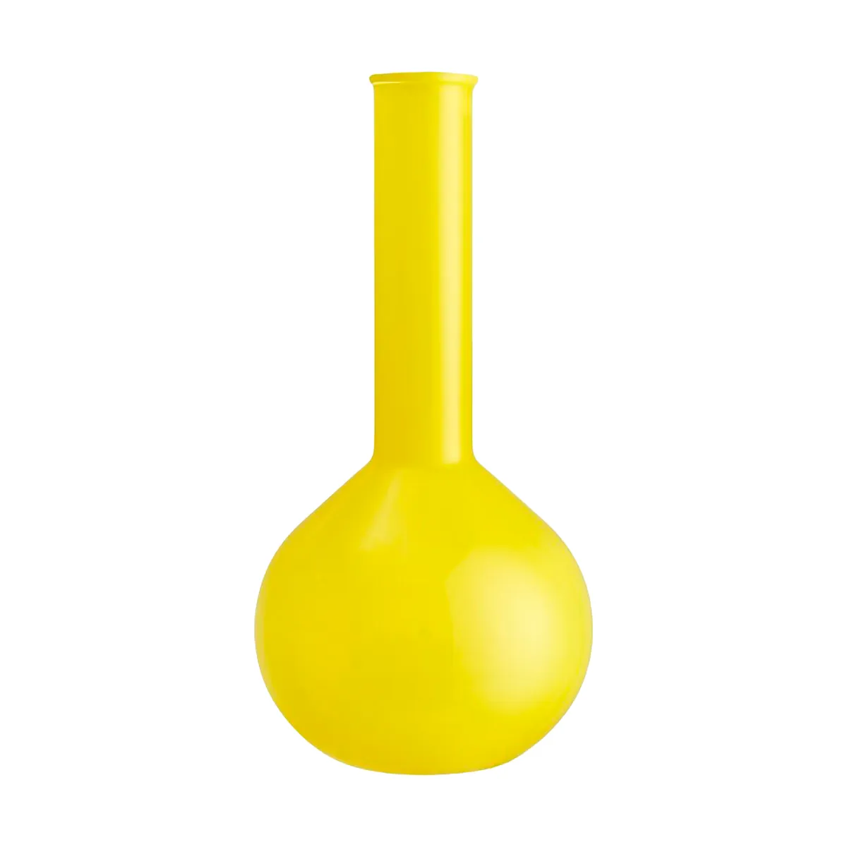 Vase flacon rond Lab 31,5 cm, Jaune Kosta Boda