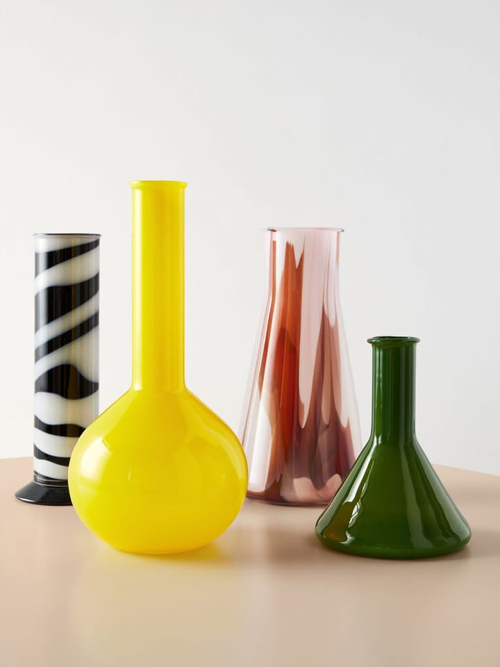 Vase flacon rond Lab 31,5 cm, Jaune Kosta Boda