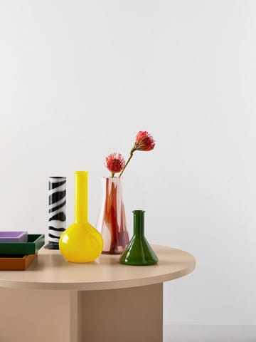 Vase flacon rond Lab 31,5 cm - Jaune - Kosta Boda