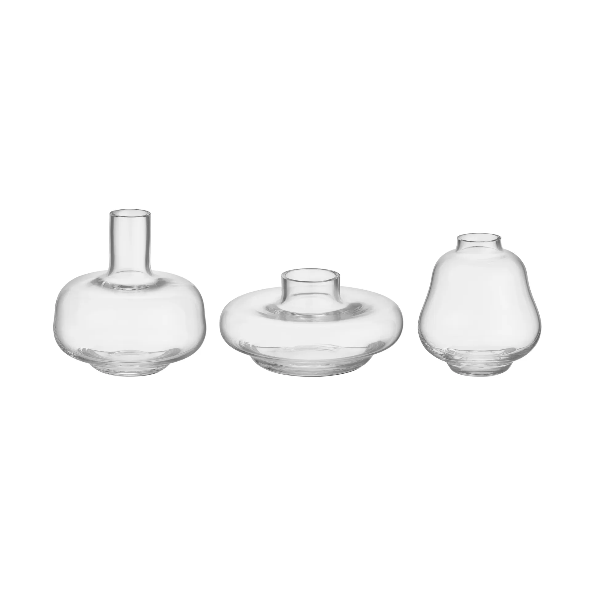 Vase Kappa lot de 3, Transparent Kosta Boda