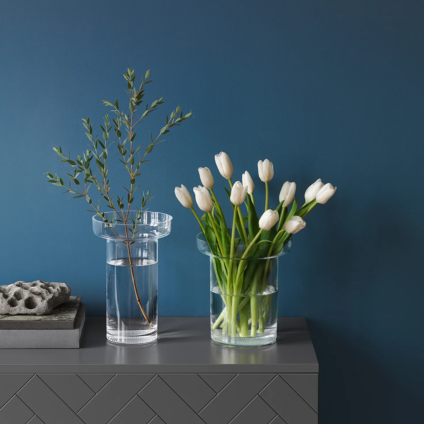 Vase Limelight Rose 23cm, Transparent Kosta Boda