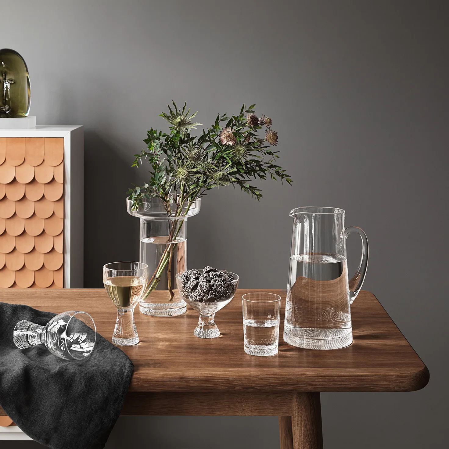 Vase Limelight Rose 23cm, Transparent Kosta Boda