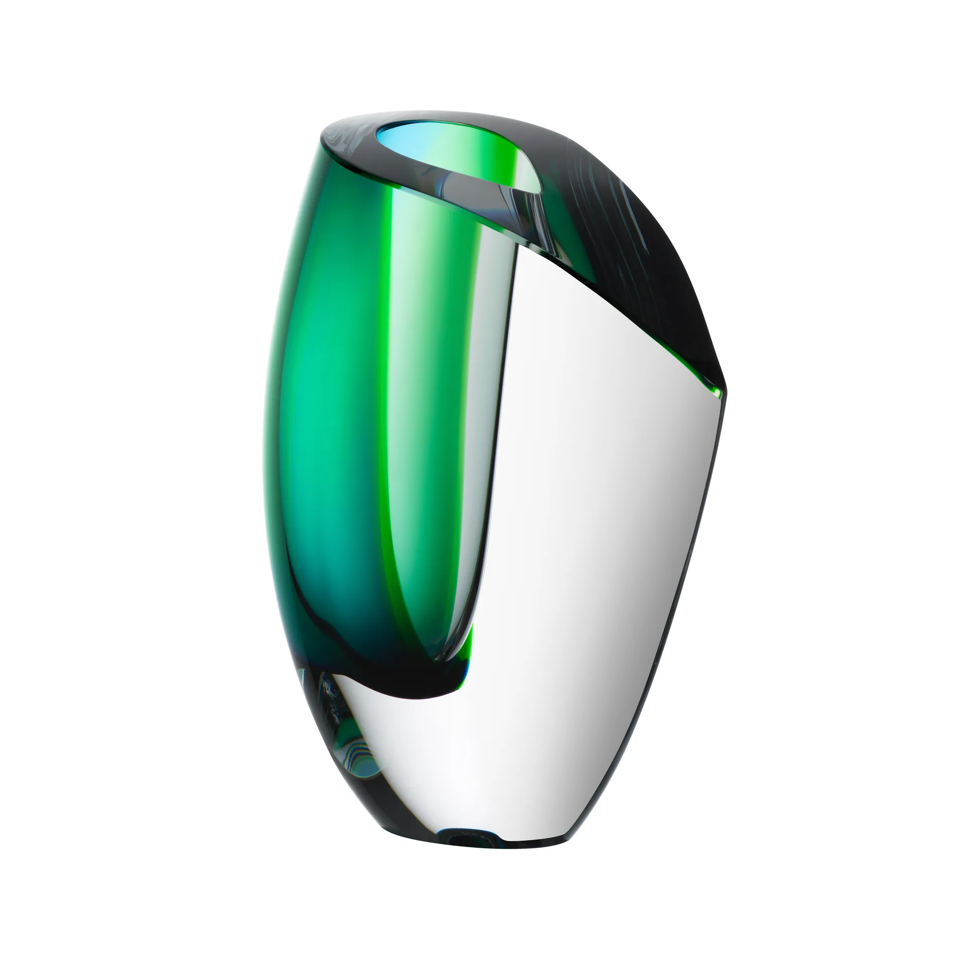 Vase Mirage 21cm, Vert-bleu Kosta Boda