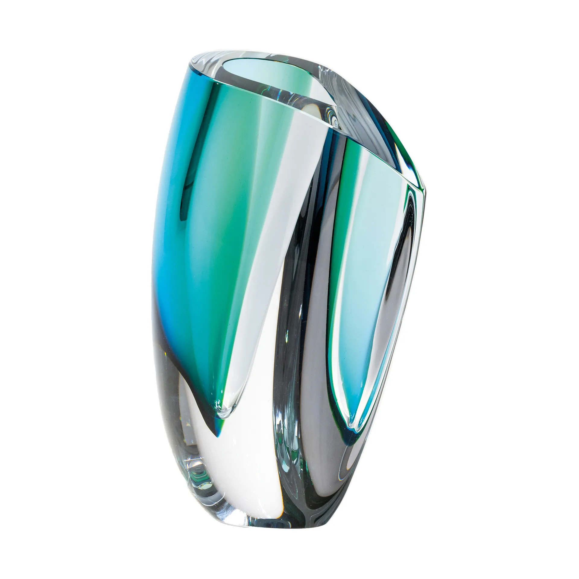 Vase Mirage 31 cm, Vert-bleu Kosta Boda