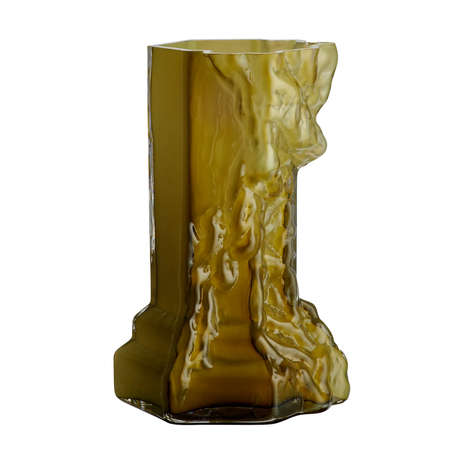Vase Rocky Baroque 35 cm, Olive Kosta Boda