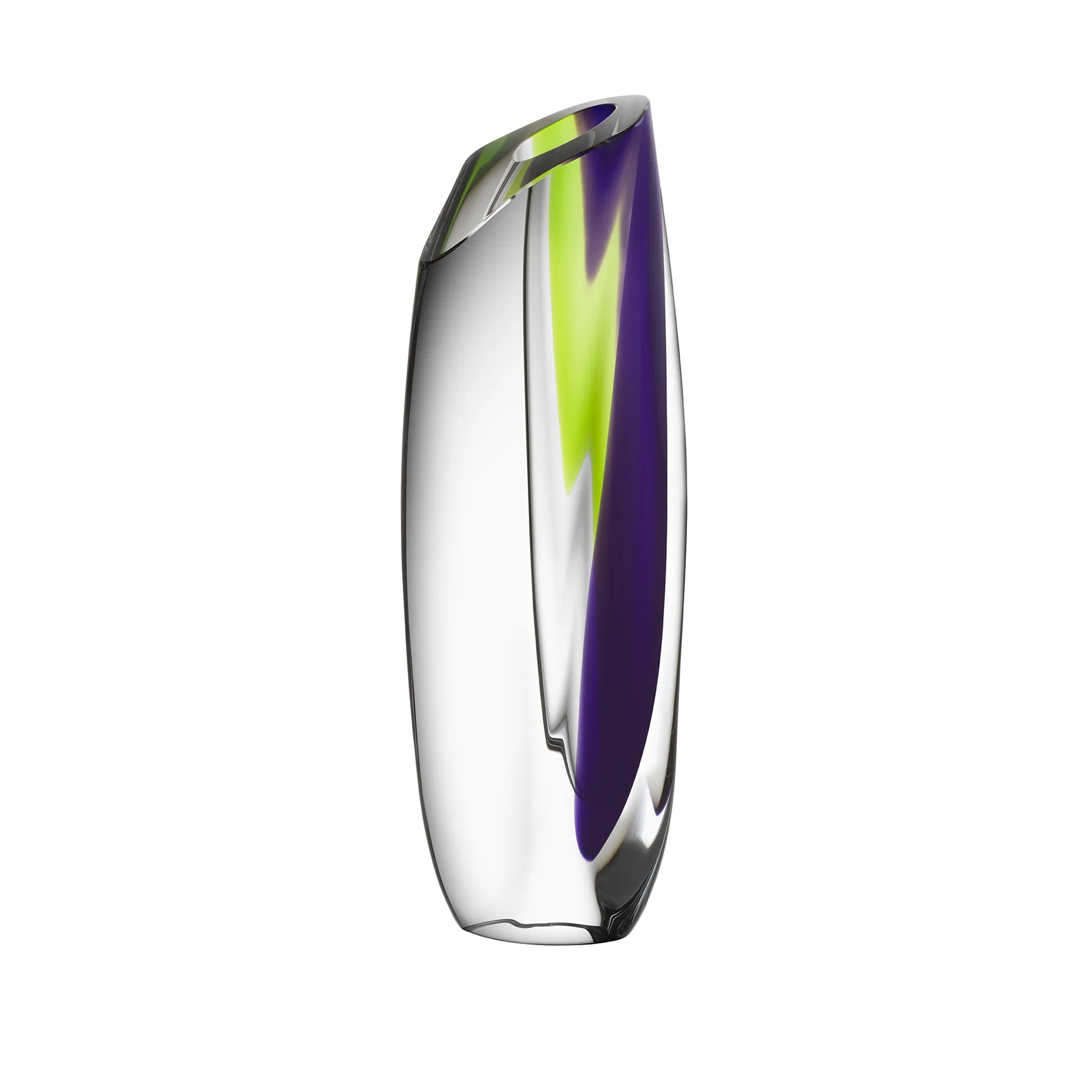 Vase Saraband 36cm, Violet-Vert Kosta Boda