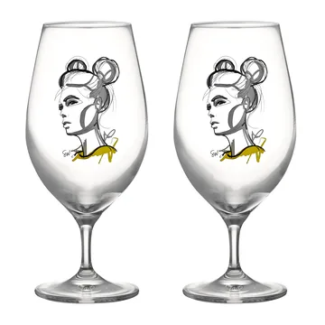 Verre à bière All about you 40 cl Lot de 2 - Cheers to you - Kosta Boda