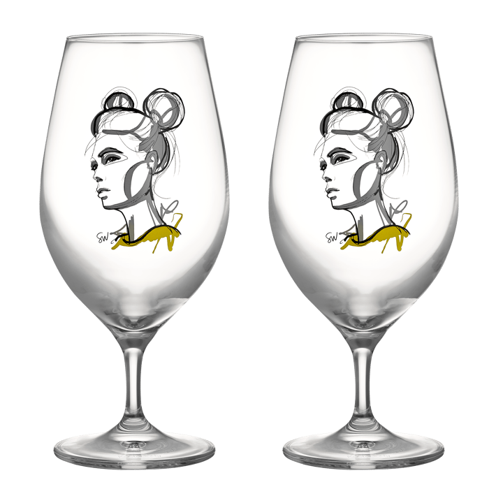 Verre à bière All about you 40 cl Lot de 2 - Cheers to you - Kosta Boda