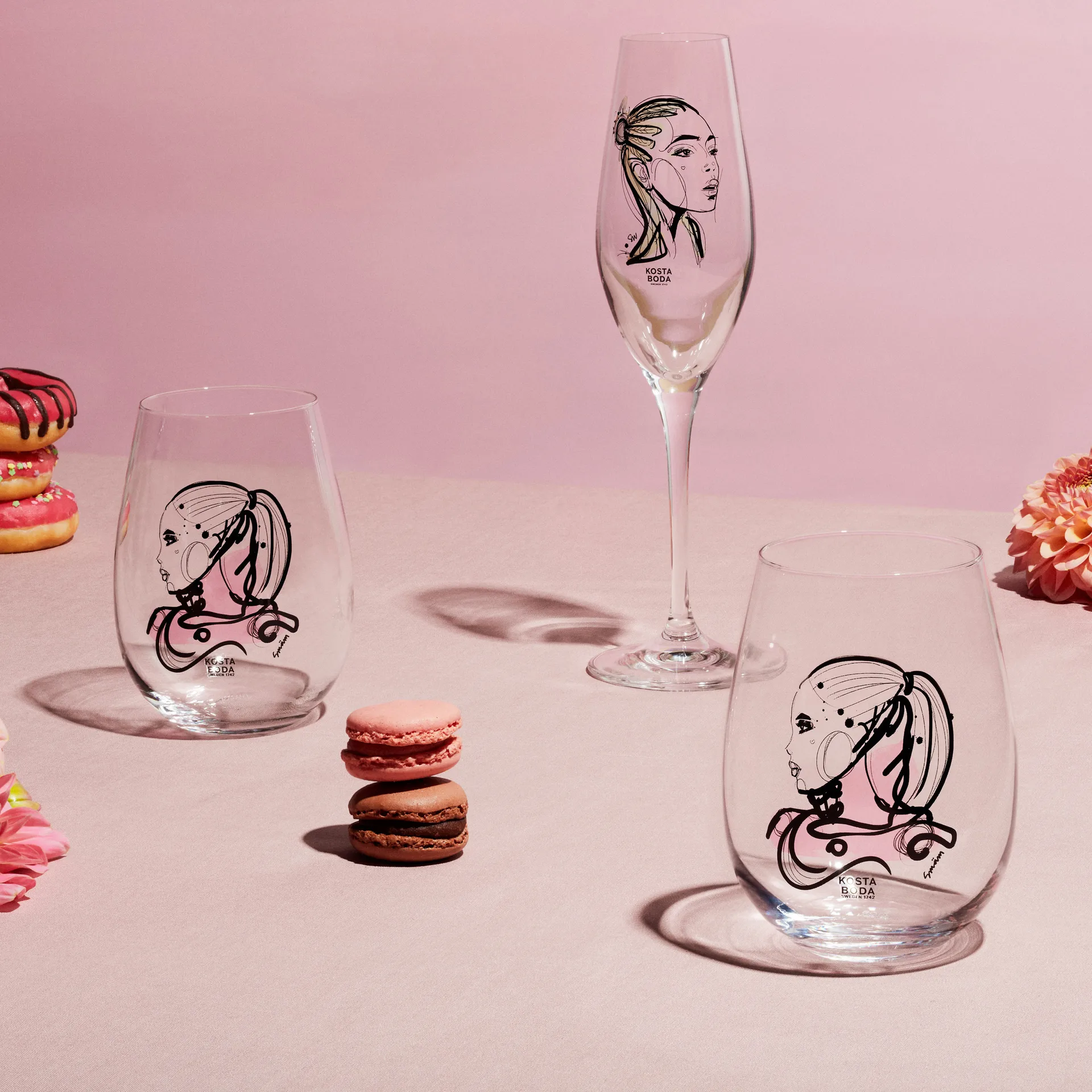 Verre à champagne All about you 24 cl Lot de 2, Forever Yours Kosta Boda