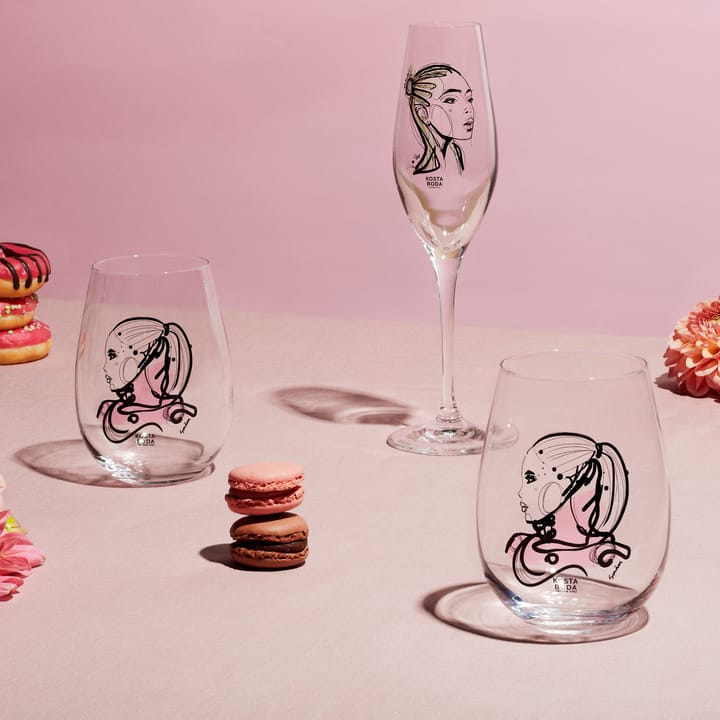 Verre à champagne All about you 24 cl Lot de 2 - Forever Yours - Kosta Boda