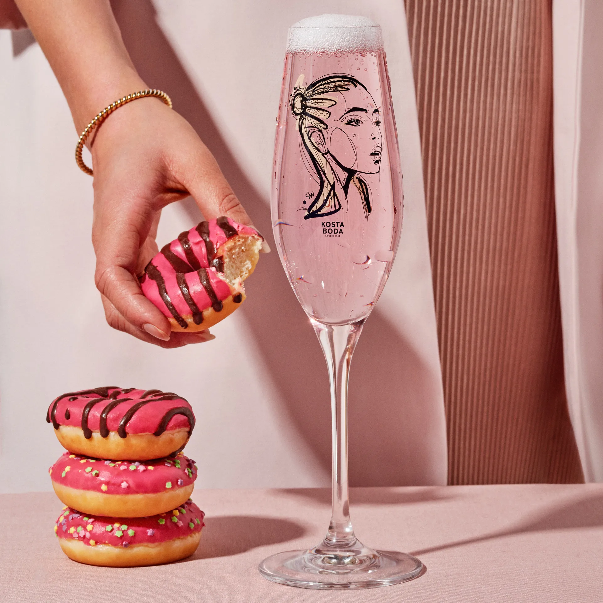 Verre à champagne All about you 24 cl Lot de 2, Forever Yours Kosta Boda