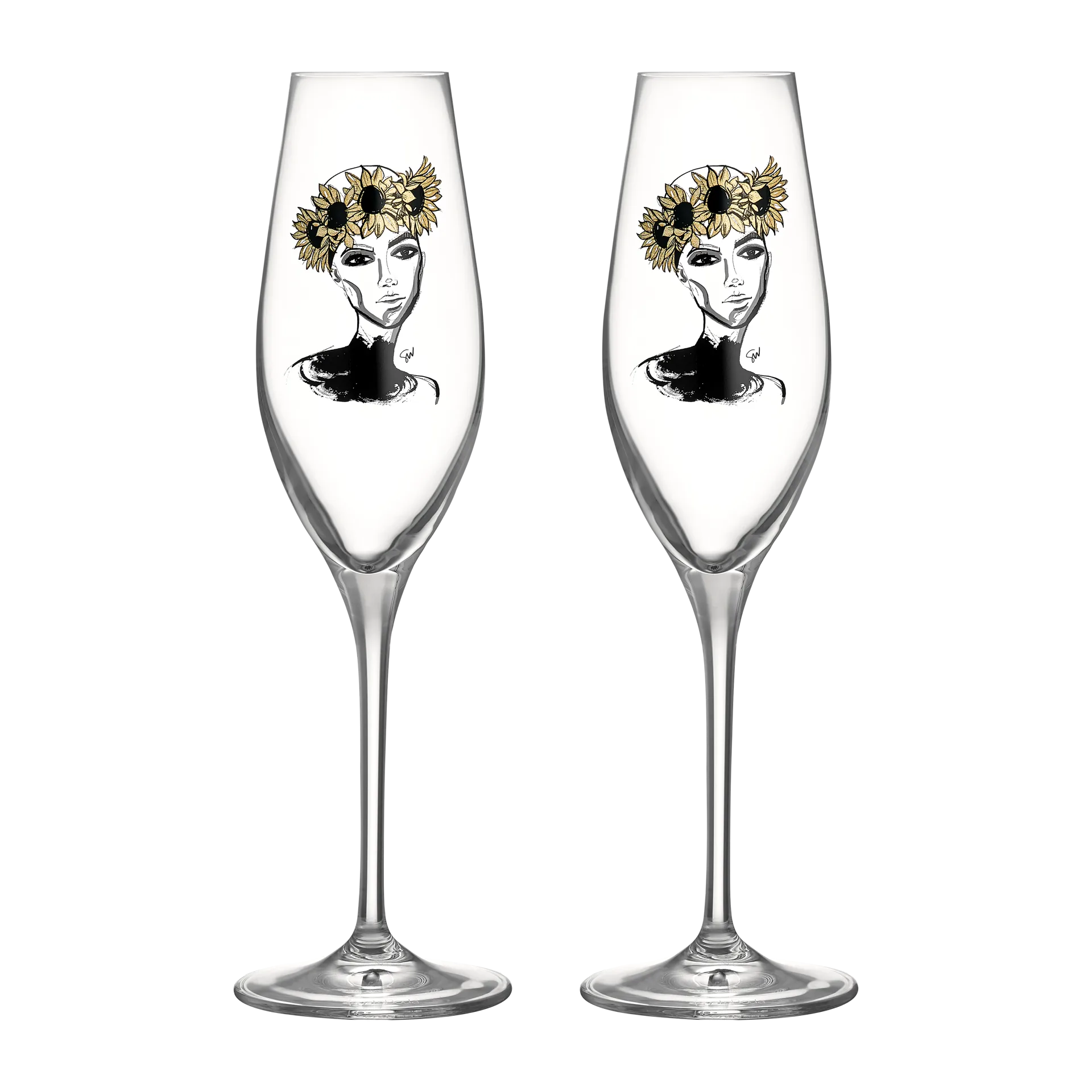Verre à champagne All about you 24 cl Lot de 2, Let's celebrate you Kosta Boda