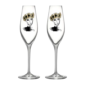 Verre à champagne All about you 24 cl Lot de 2 - Let's celebrate you - Kosta Boda