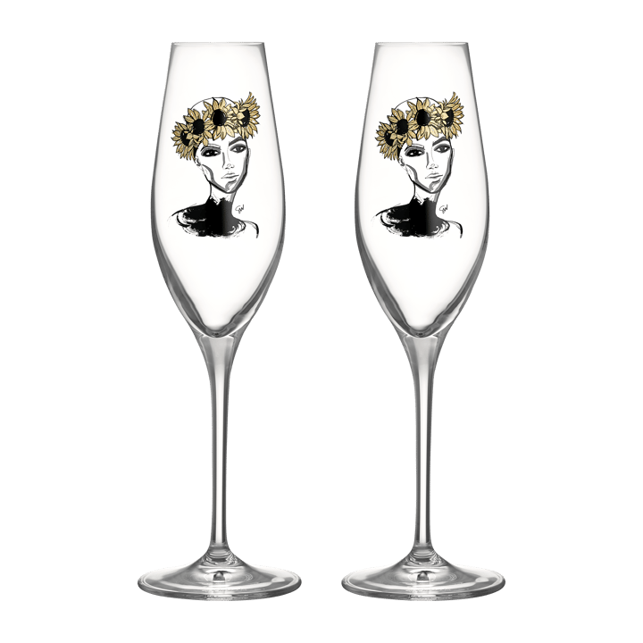 Verre à champagne All about you 24 cl Lot de 2 - Let's celebrate you - Kosta Boda
