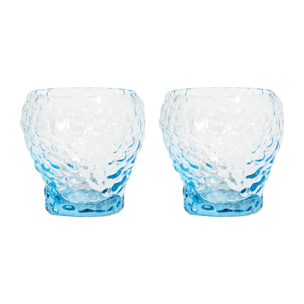 kosta boda verre à eau moss 26 cl, lot de 2 verre rond