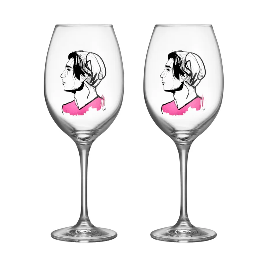 Verre à vin All about you 52 cl lot de 2, Embrace him Kosta Boda