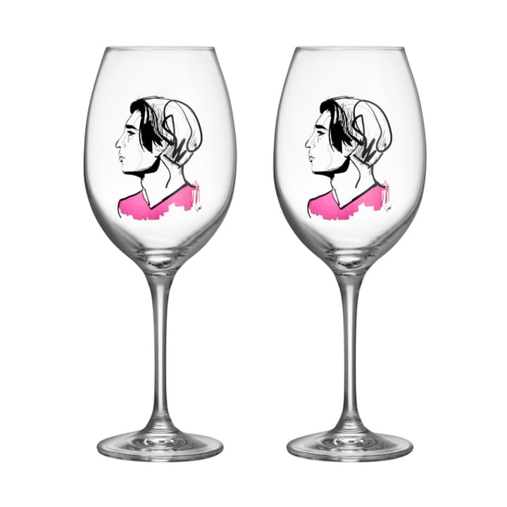 Verre à vin All about you 52 cl lot de 2 - Embrace him - Kosta Boda