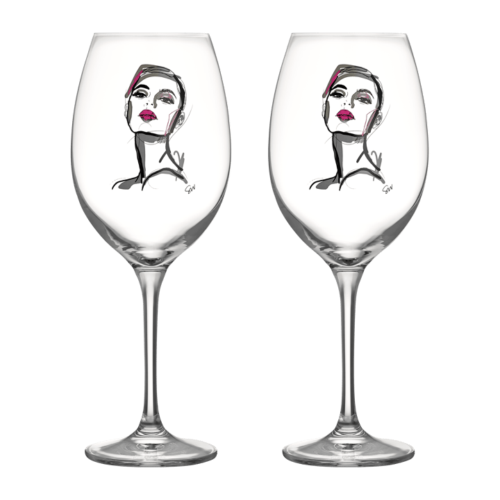 Verre à vin All about you 52 cl lot de 2 - Hold you - Kosta Boda