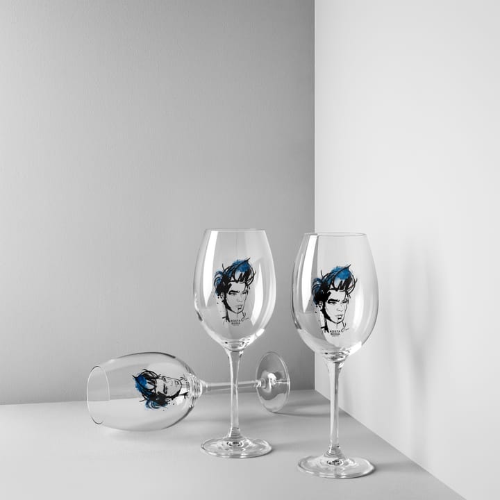 Verre à vin All about you 52 cl lot de 2, miss him (blue) Kosta Boda