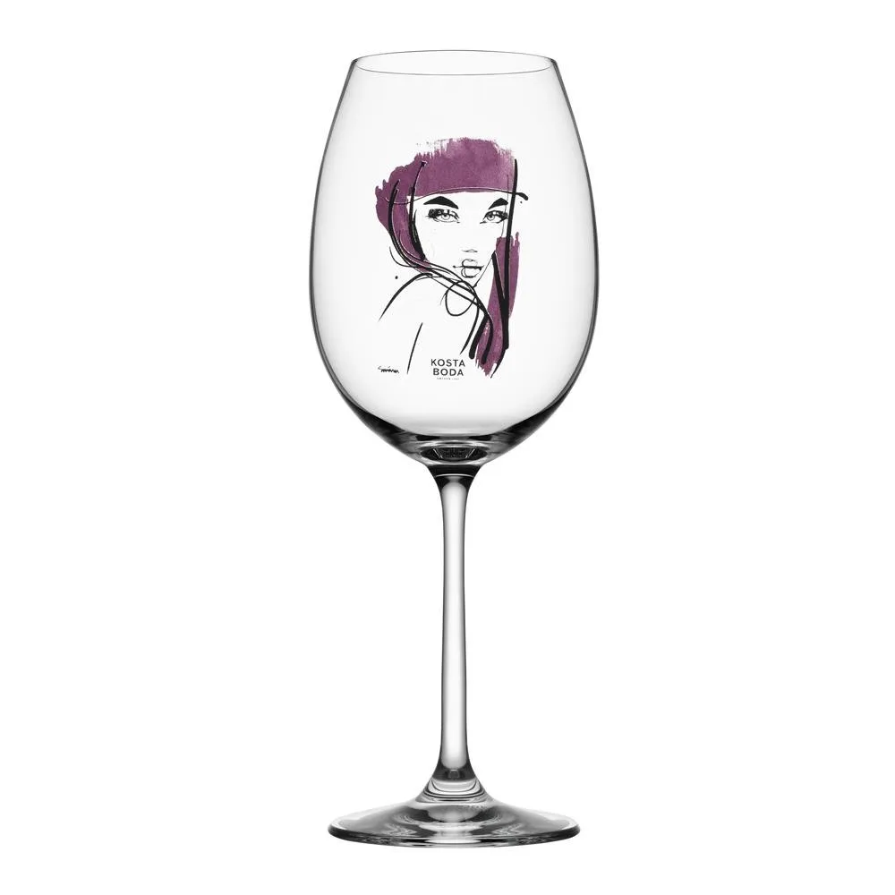 Verre à vin All about you 52 cl lot de 2, prune Kosta Boda