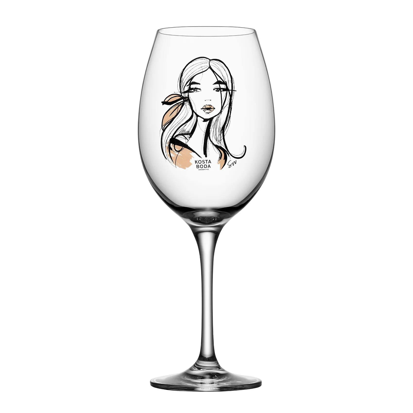 Verre à vin All about you 52 cl lot de 2, Wait for her (dusty pink) Kosta Boda