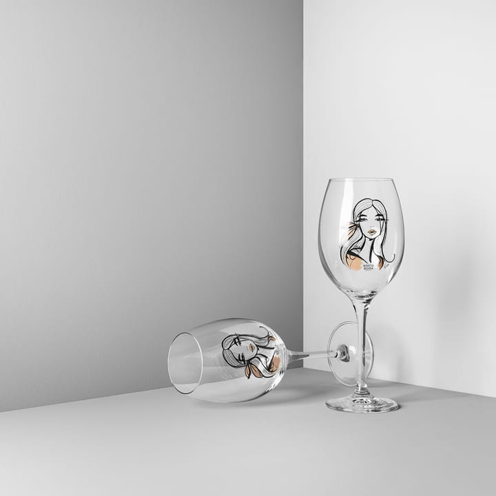 Verre à vin All about you 52 cl lot de 2, Wait for her (dusty pink) Kosta Boda