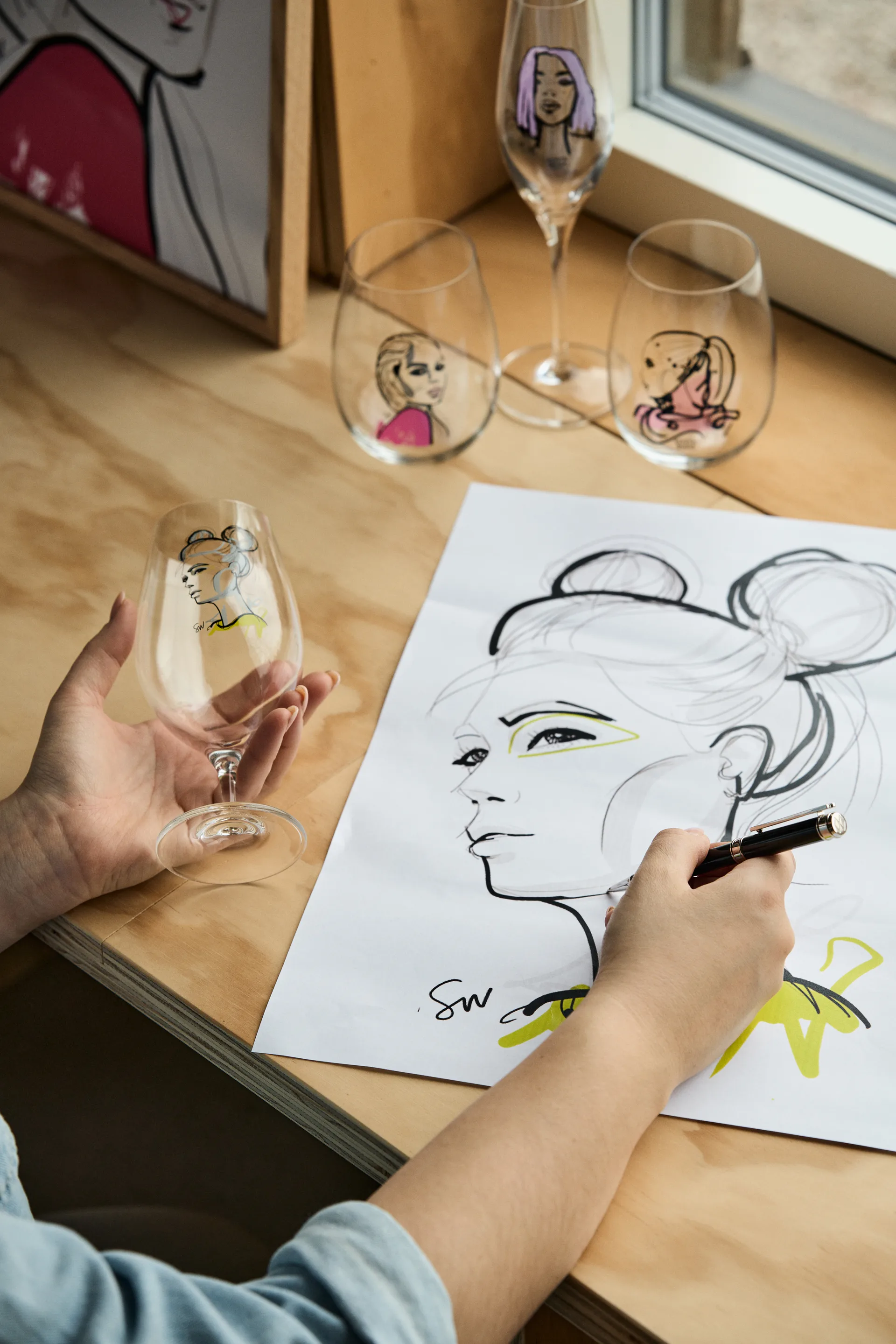 Verre All about you 57 cl lot de 2, love you (rose) Kosta Boda