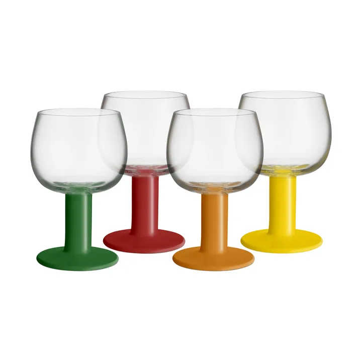 verre Fars - Couleurs assorties, 40 cl, lot de 4 - Kosta Boda