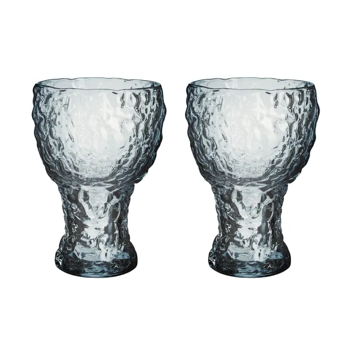 Verre highball Moss circulaire 42 cl lot de 2, Bleu Kosta Boda
